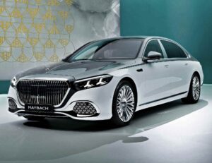 Mercedes-Maybach S-Class 2027 design frontal grilă iluminată